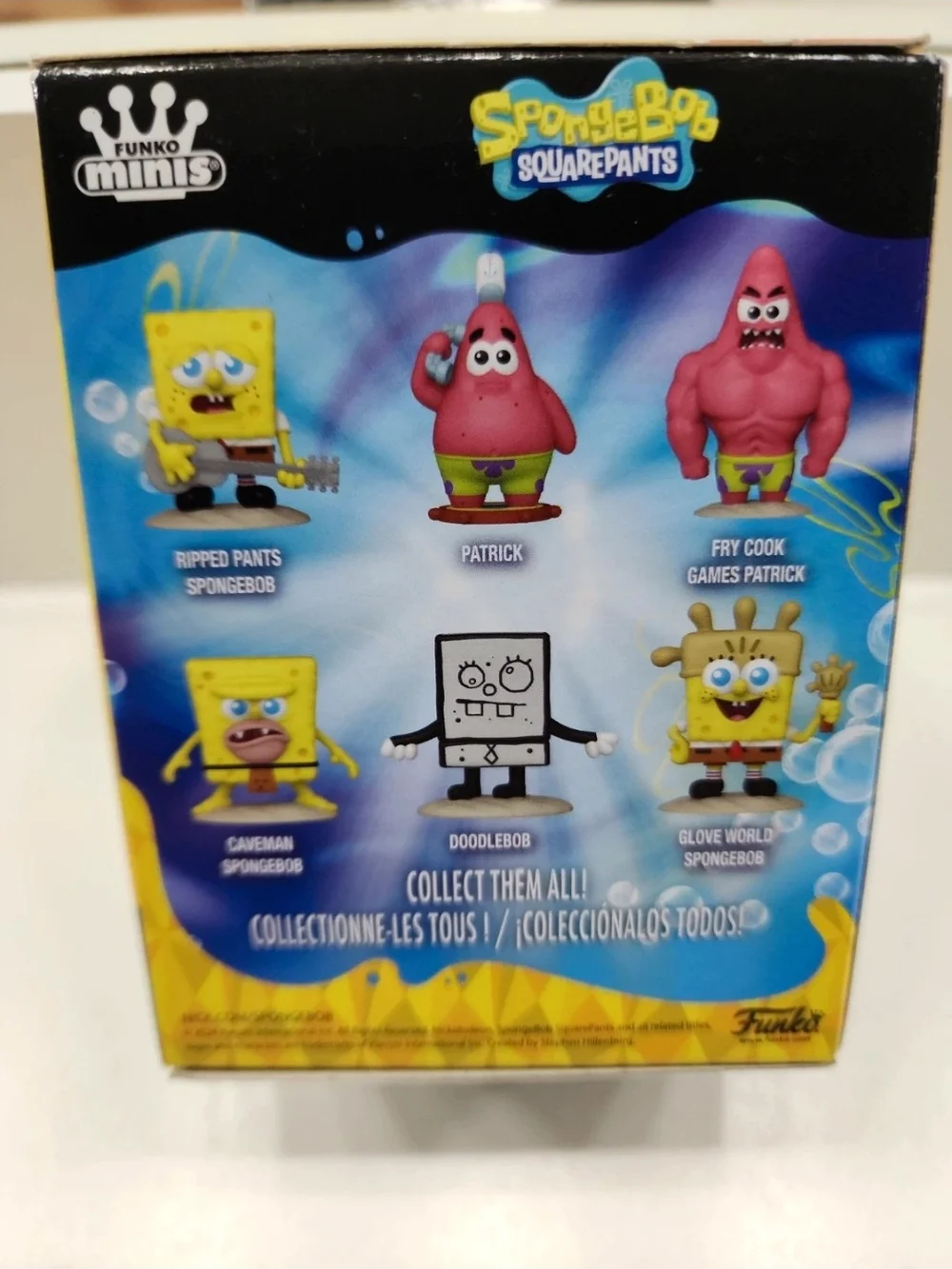 Funko Caveman SpongeBob Vinyl Figure - Yellow, Blue, Pink